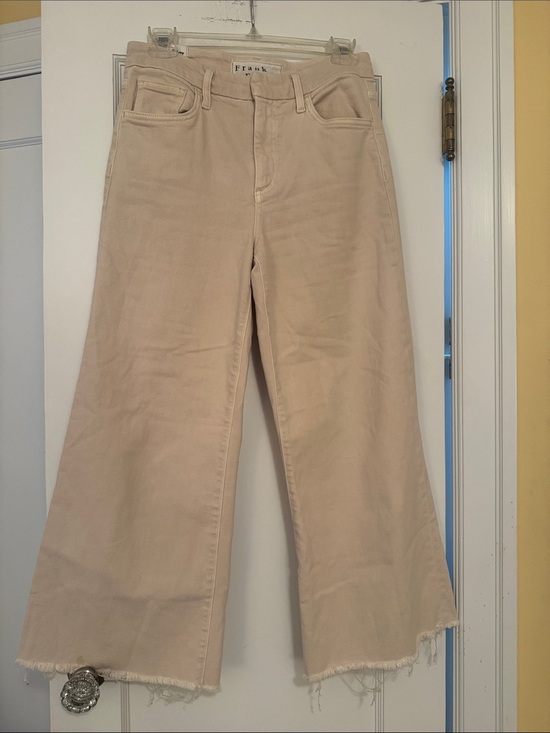 Frank & Eileen Denim - Frank & Eileen Wide-Leg Galway Jeans in Beige